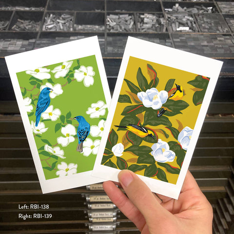 RBI-138 Indigo Buntings & Dogwood