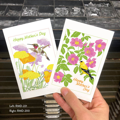 RMD-200 Goldfinch & Roses - Mother's Day