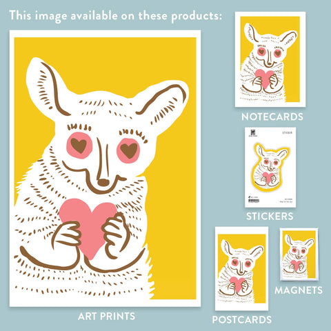 RLO-80 Bush Baby with Hearts
