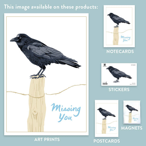 RMY-20 Raven & Fencepost - Missing You