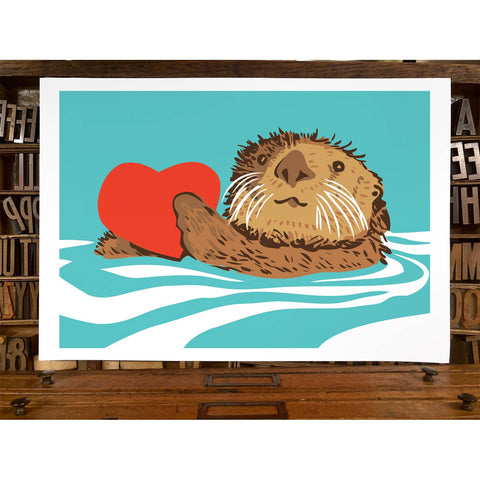 RLO-52 Otter with Heart