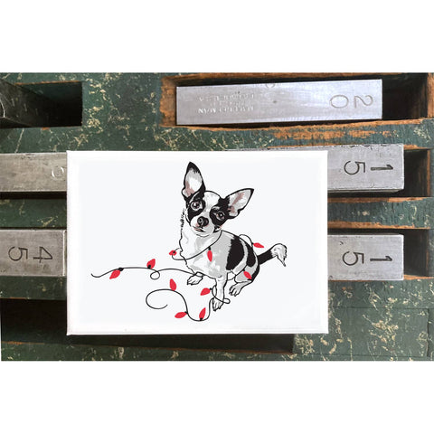 RHO-09012 Dachshund and Red Bow