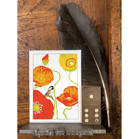 RBI-01 Chickadee & Poppies