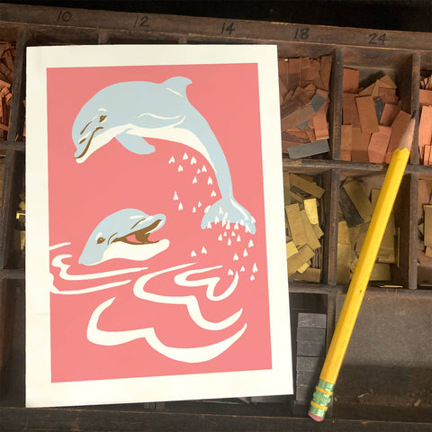 RLO-194 Dolphins with Hearts