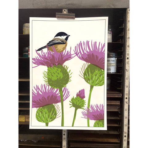 RBI-131 Chickadee & Thistles