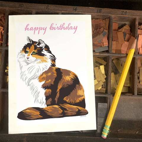 RHB-9021-Happy Birthday Siberian Cat