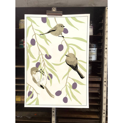 RBI-222 Bushtits & Olive