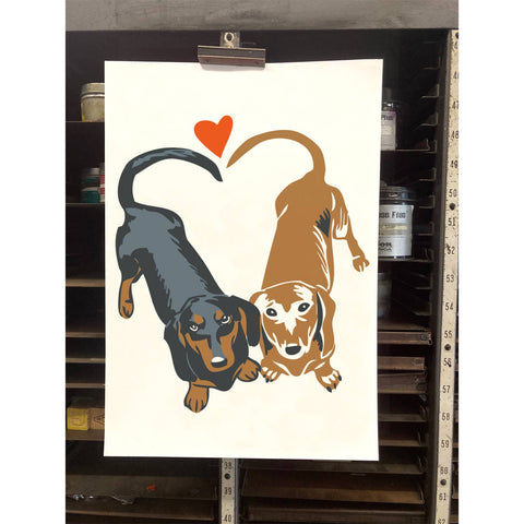RLO-48 Dachshunds with Heart