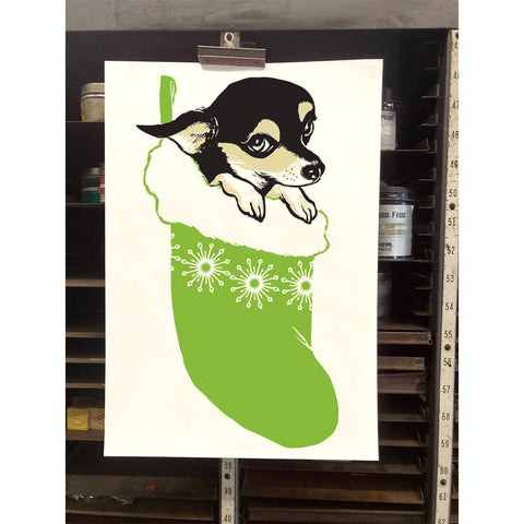 RHO-9018 Chihuahua with Stocking