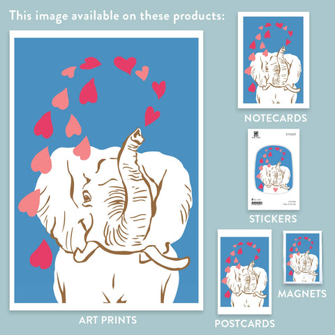 RLO-160 Elephant with Hearts