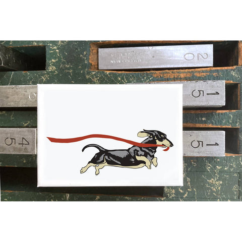 RLO-08 Dachshund and Ribbon
