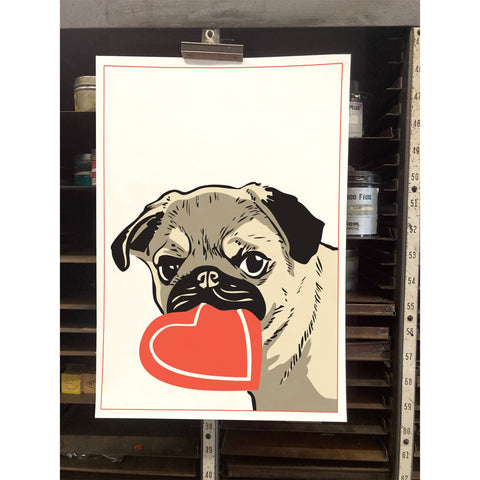 RLO-46 Pug with Heart