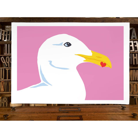 RLO-116 Seagull with Hearts