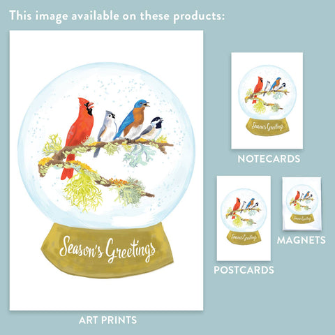 RHO-9141 Four Calling Birds - Season's Greetings