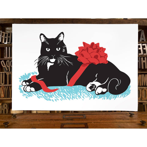 RHO-9014 Black Cat with Bow
