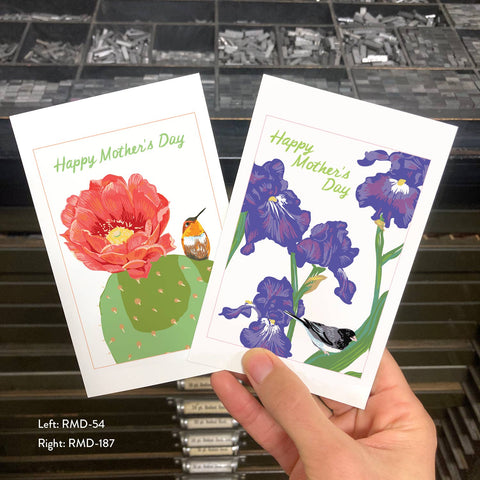 RMD-187 Junco & Iris - Mother's Day