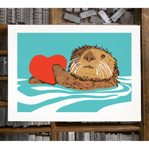 RLO-52 Otter with Heart