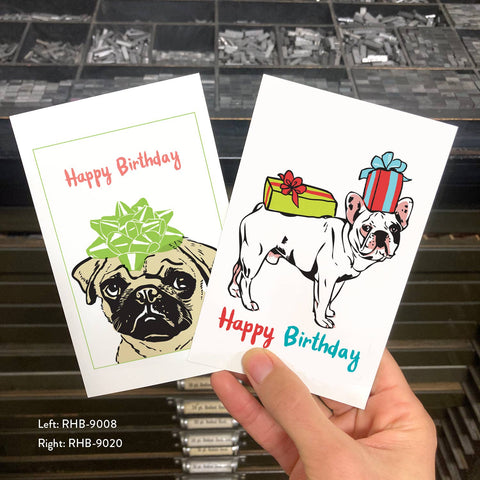 RHB-9020 Bulldog with Presents - Happy Birthday