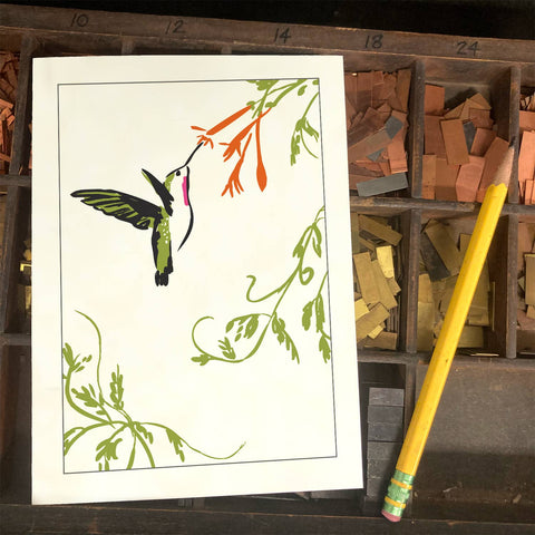 RBI-04 Hummingbird & Honeysuckle