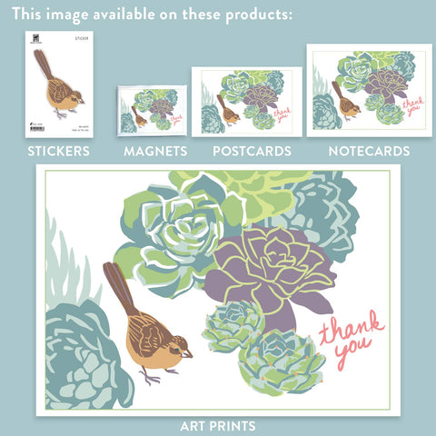 RTY-99 Succulent & Towhee - Thank You