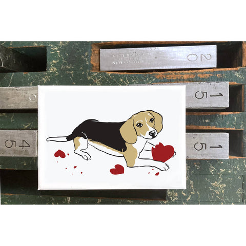 RLO-11 Beagle & Hearts