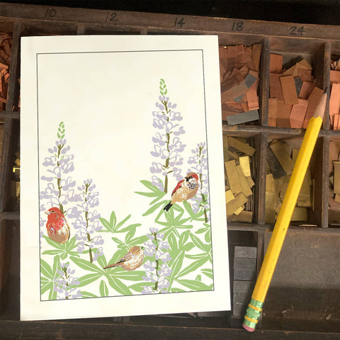 RBI-107 Songbirds & Lupines