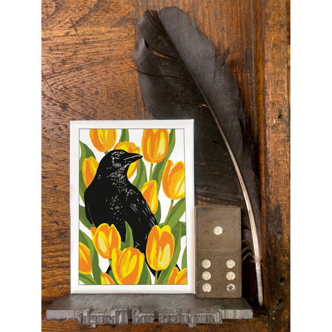 RBI-109 Crow & Tulips