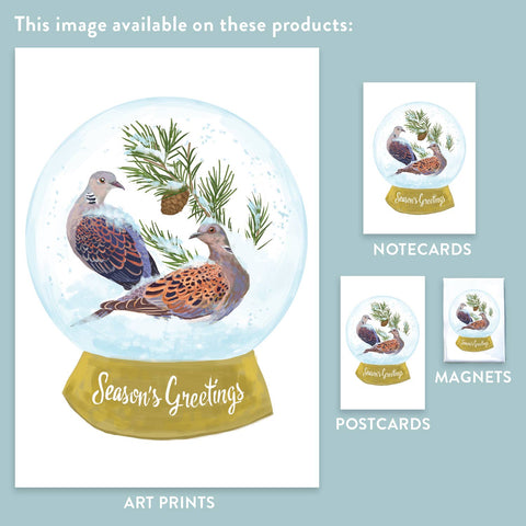 RHO-9139 Two Turtle Doves - Season's Greetings