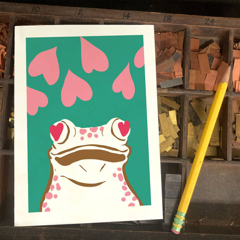 RLO-156 Frog with Hearts