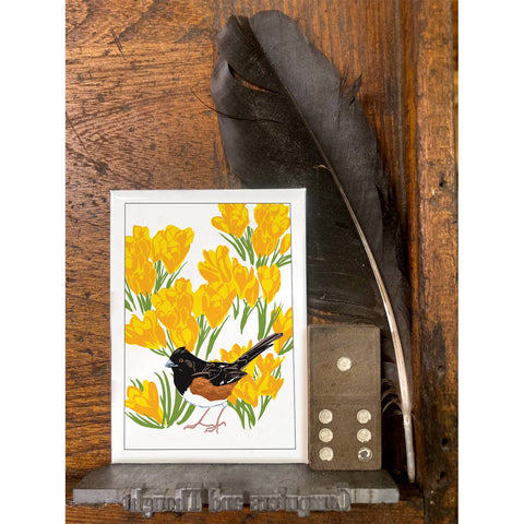 RBI-214 Towhee & Crocus