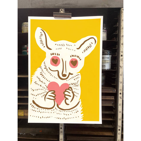 RLO-80 Bush Baby with Hearts