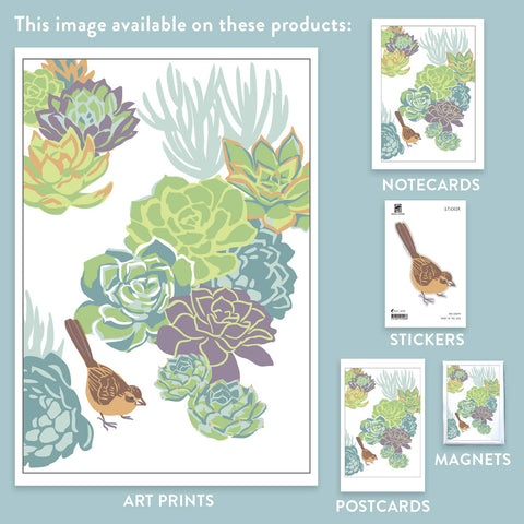 RBI-99 Towhee & Succulents