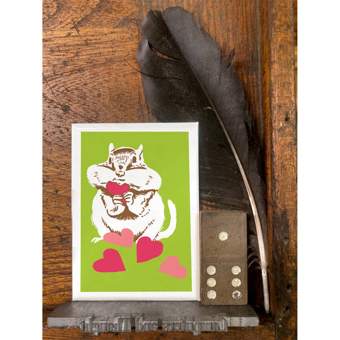 RLO-77 Chipmunk with Hearts