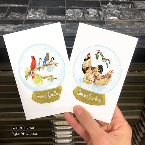 RHO-9140 Three French Hens - Season's Greetings