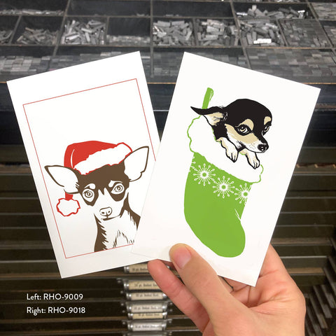 RHO-9009 Chihuahua in Santa Hat