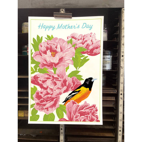 RMD-212 Baltimore Oriole & Peonies - Mother's Day