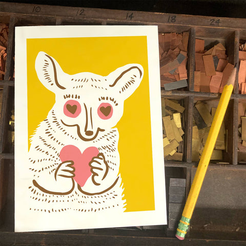 RLO-80 Bush Baby with Hearts