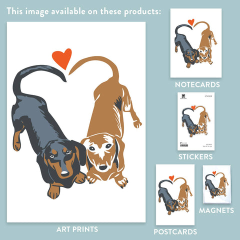 RLO-48 Dachshunds with Heart