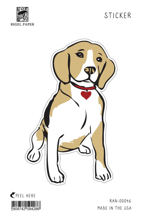 RAN-46 Beagle with Heart Collar
