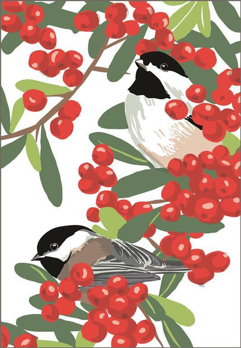 RBI-9162 Chickadees and Firethorn
