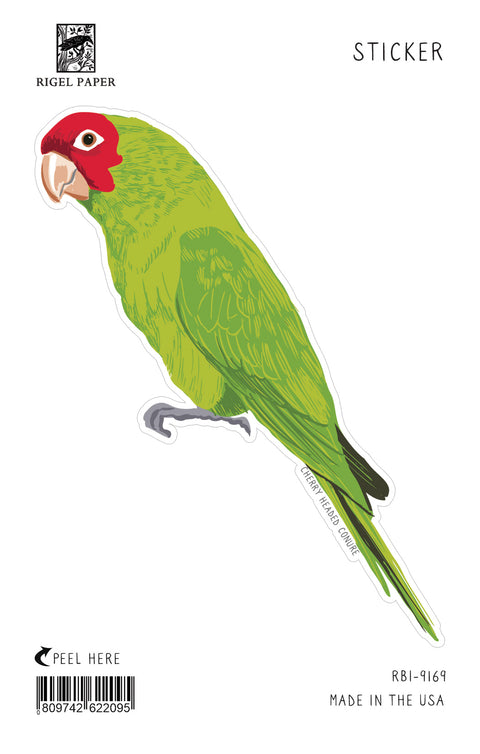 RBI-9169 Cherry Headed Conure Sticker