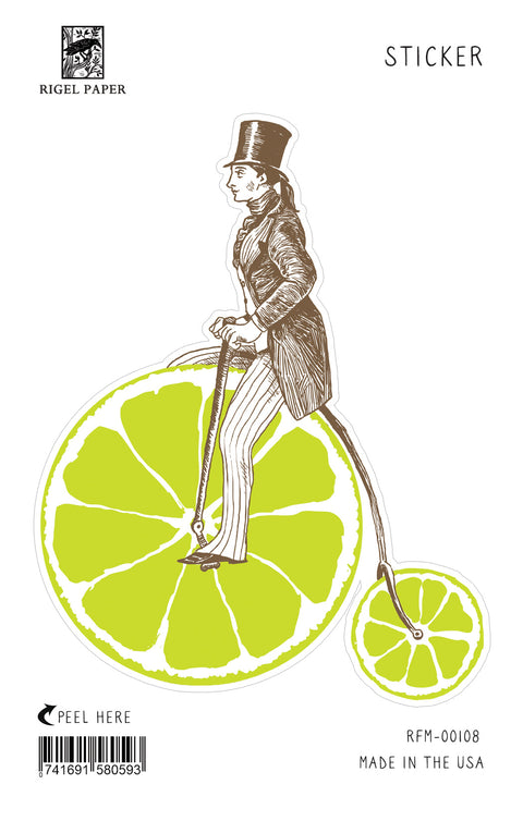 RFM-108 Sticker: Lime Velocipede Bicycle