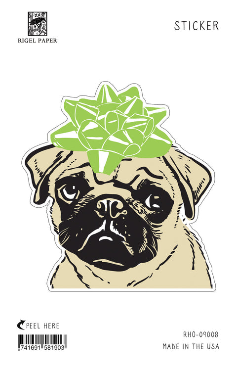 RHO-9008 Pug with Bow