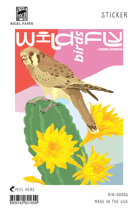 RIN-06 Wild Birds Fly Inspirational Quote