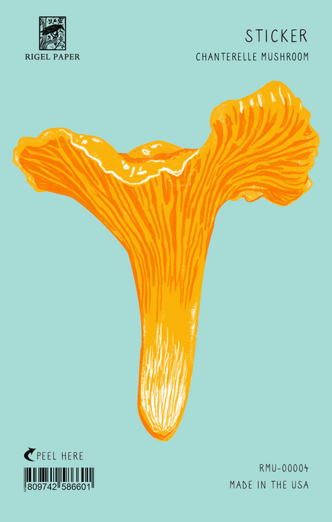 RMU-00004 Sticker: Chanterelle Mushroom