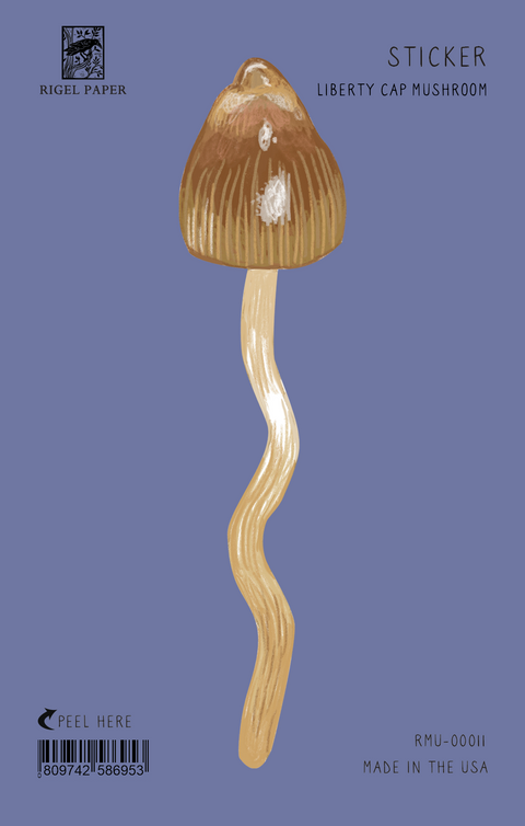 RMU-00011 Sticker: Liberty Cap Mushroom