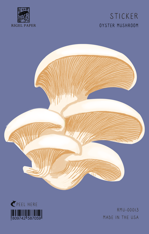 RMU-00013 Sticker: Oyster Mushroom