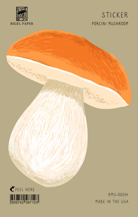 RMU-00014 Sticker: Porcini Mushroom