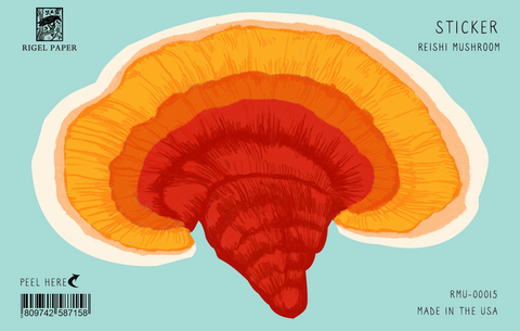 RMU-00015 Sticker: Reishi Mushroom