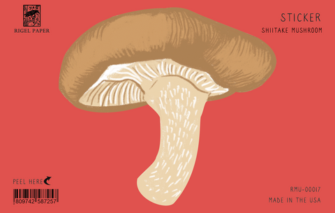RMU-00017 Sticker: Shiitake Mushroom